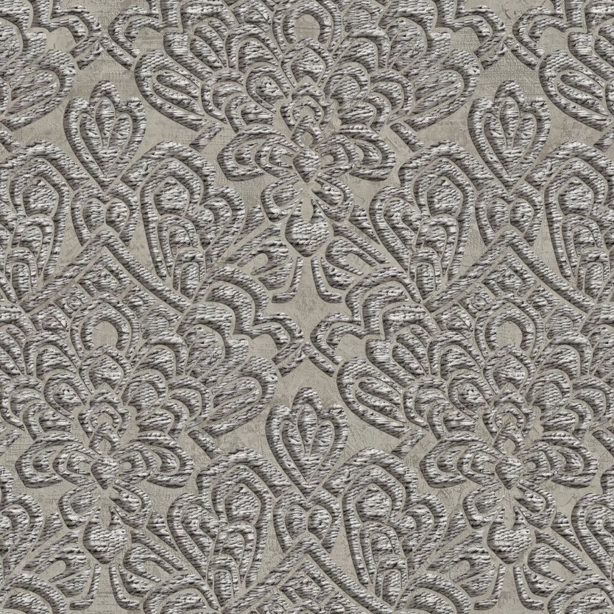Luxusná sivá zámocká vliesová tapeta, Z18935, Trussardi 7, Zambaiti Parati