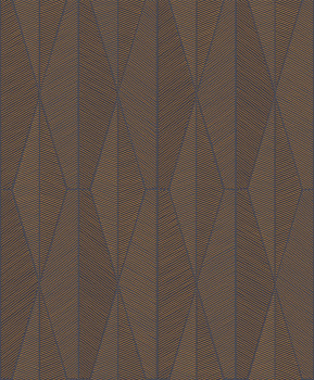 Tapeta na stenu, čierno-bronzová, geometrický vzor, YSA306, Mysa, The Texture Book, Khroma by Masureel