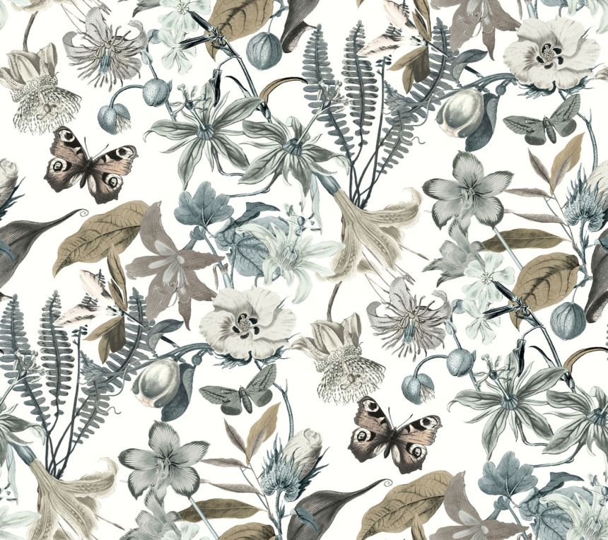 Vliesová tapeta s kvetmi a motýľmi, BL1722, Blooms Second Edition Resource Library, York