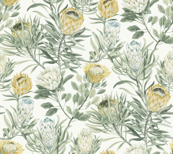 Biela vliesová kvetinová tapeta, BL1754, Blooms Second Edition Resource Library, York