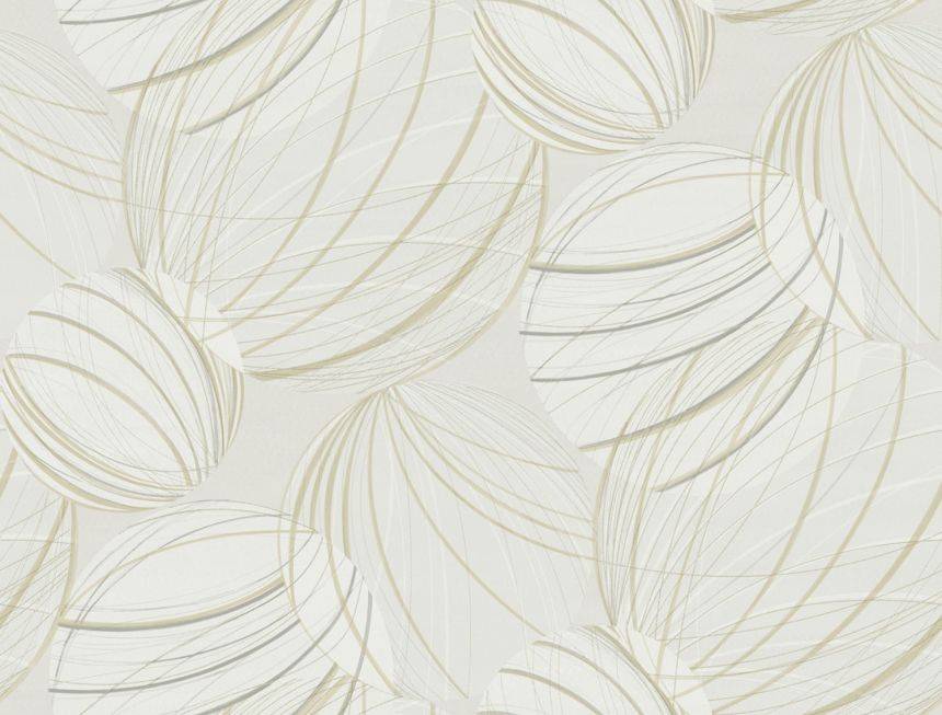 Sivá-béžová geometrická vliesová 3D tapeta, EV3906, Candice Olson Casual Elegance, York