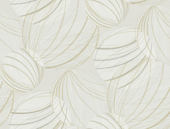 Sivá-béžová geometrická vliesová 3D tapeta, EV3906, Candice Olson Casual Elegance, York