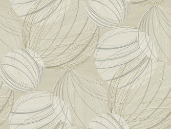 Béžová geometrická vliesová 3D tapeta, EV3908, Candice Olson Casual Elegance, York