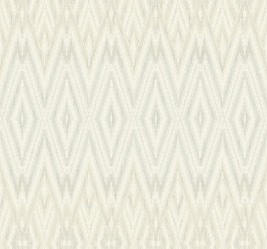 Sivo-béžová geometrická vliesová tapeta, EV3913, Candice Olson Casual Elegance, York
