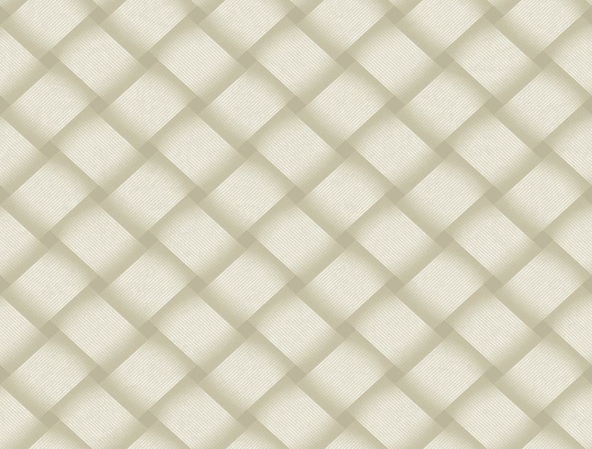 Béžová geometrická vliesová 3D tapeta na stenu, EV3965, Candice Olson Casual Elegance, York