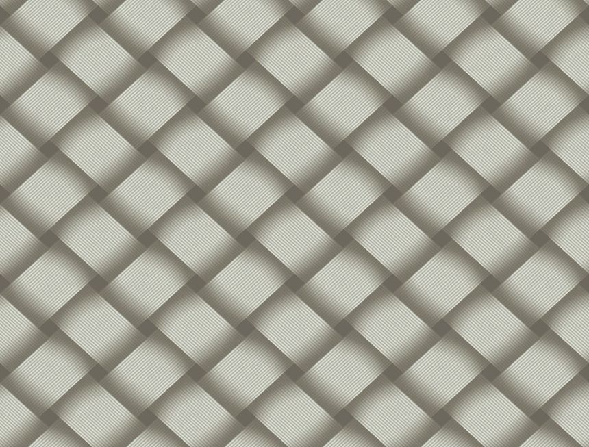 Hnedá geometrická vliesová 3D tapeta na stenu, EV3966, Candice Olson Casual Elegance, York