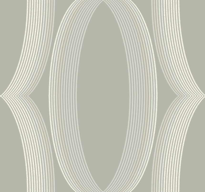 Sivá vliesová tapeta s geometrickým vzorom, EV3983, Candice Olson Casual Elegance, York