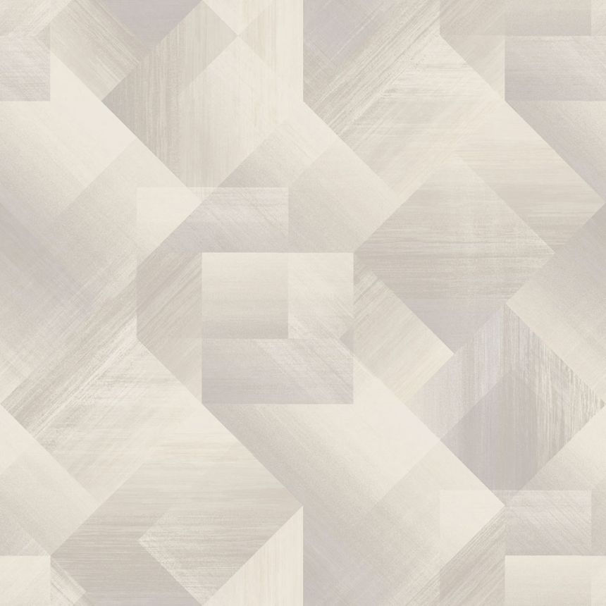 Béžová vliesová geometrická tapeta na stenu, UR3207, Universe 4, Grandeco