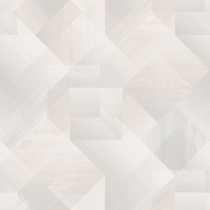 Sivo-biela vliesová geometrická tapeta na stenu, UR3221, Universe 4, Grandeco