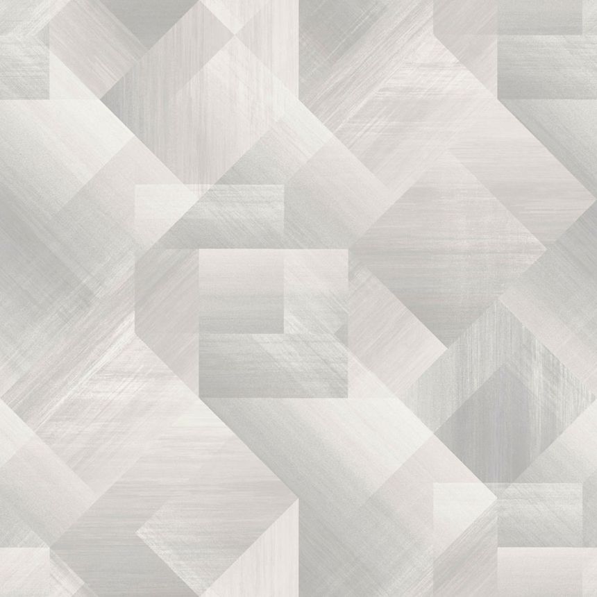 Sivá-béžová vliesová geometrická tapeta na stenu, UR3222, Universe 4, Grandeco