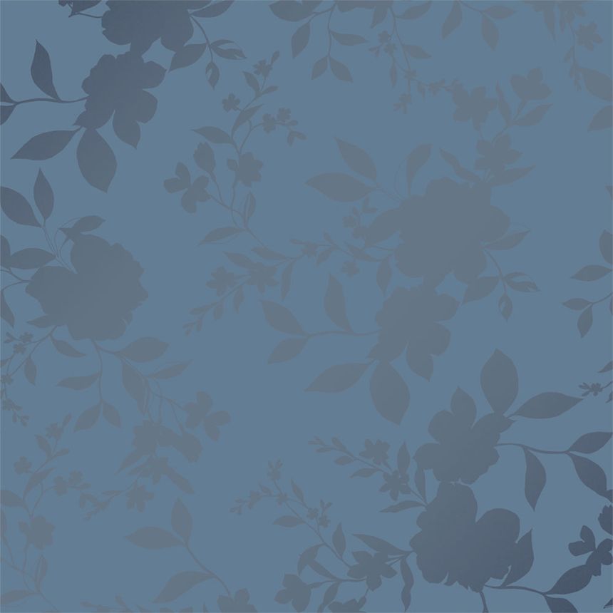 Modrá kvetinová vliesová tapeta na stenu, 118484, Laura Ashley 3