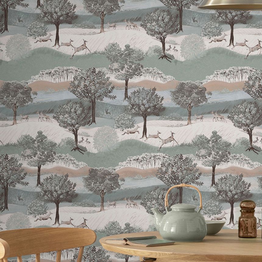Vliesová tapeta, príroda, stromy, zvieratá, 119858, Laura Ashley 3
