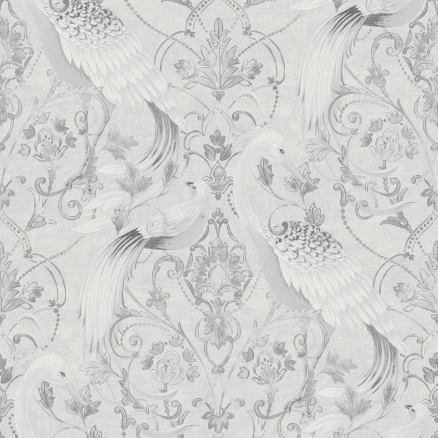 Sivo-strieborná zámocká vliesová tapeta, 119868, Laura Ashley 3
