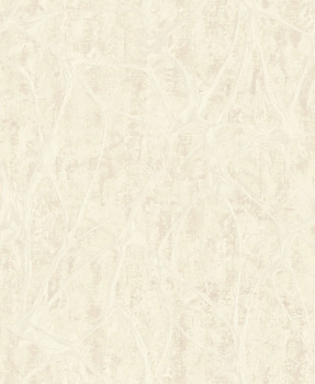 Luxusná krémová vliesová tapeta s výrazným metalickým vzorom, 56806, Aurum II, Limonta