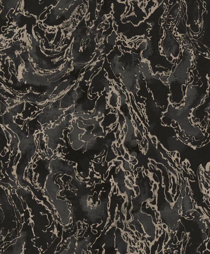 Luxusná čierna metalická vliesová tapeta s hrubou štruktúrou, 57308, Aurum II, Limonta