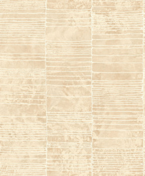 Luxusná béžová geometrická vliesová tapeta, 57421 Aurum II Limonta