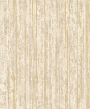 Luxusná béžová vliesová pruhovaná tapeta na stenu, 57702, Aurum II, Limonta