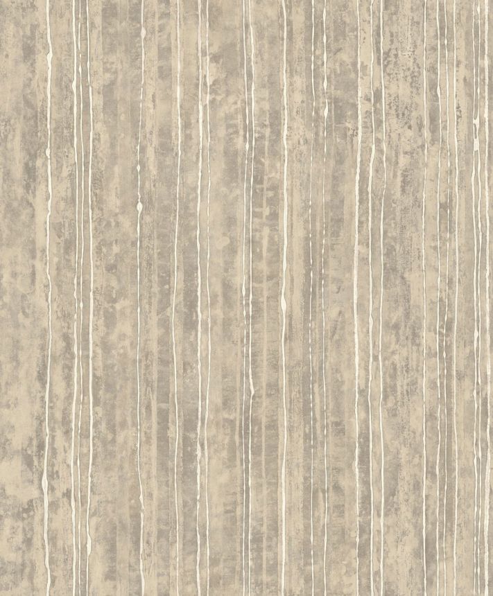 Luxusná sivo-béžová vliesová pruhovaná tapeta, 57723, Aurum II, Limonta