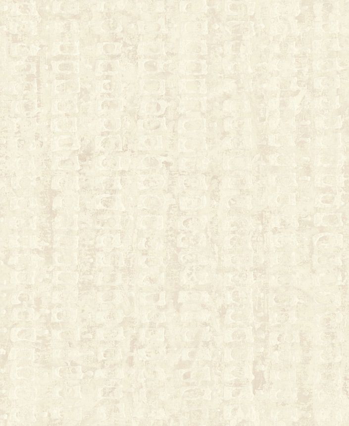 Luxusná krémová geometrická vliesová tapeta na stenu, 58706, Aurum II, Limonta