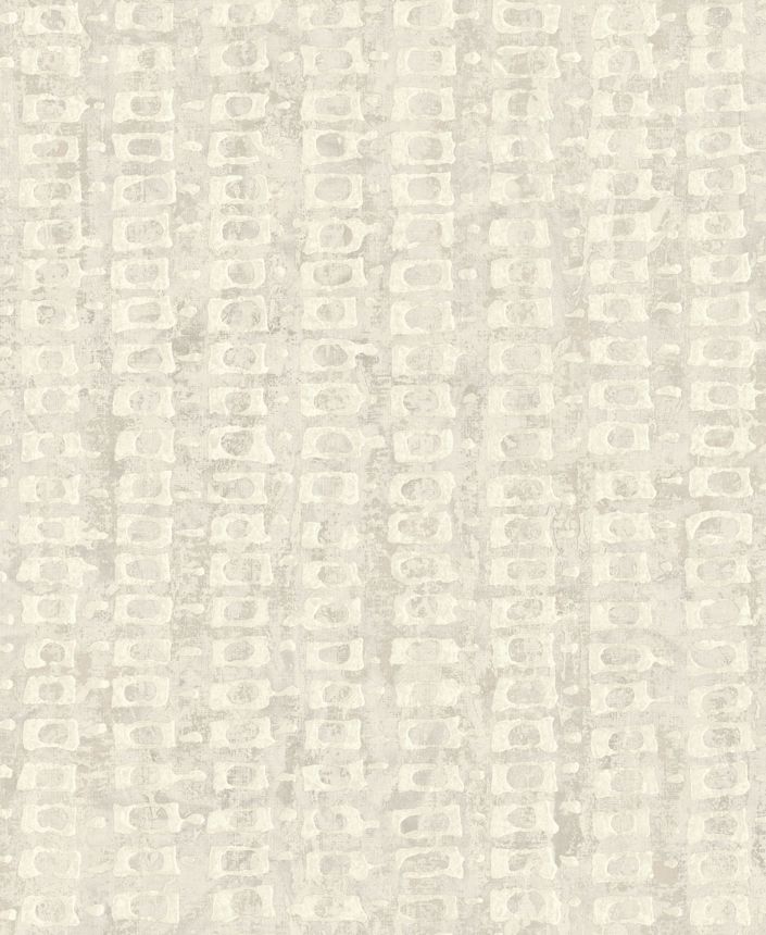 Luxusná strieborno-béžová geometrická vliesová tapeta, 58717, Aurum II, Limonta