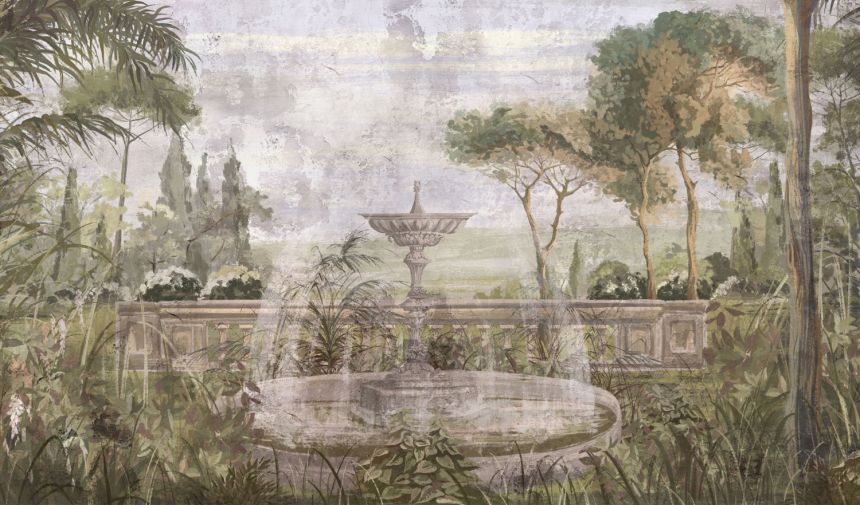 Luxusná vliesová fototapeta, Fontána v záhrade, Z77573, Savana, Zambaiti Parati