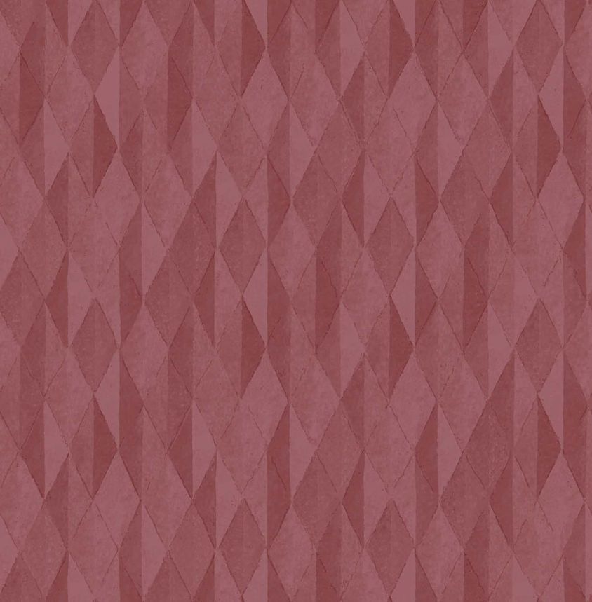 Vínová geometrická vliesová tapeta na stenu, 333543, Festival, Eijffinger