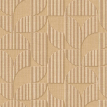 Béžová vliesová geometrická retro tapeta, 333600, Revive, Eijffinger