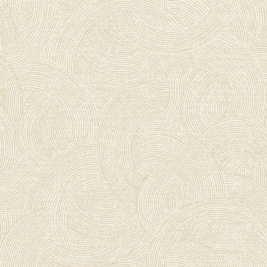 Geometrická vliesová tapeta na stenu, krémová, PH3302, Perfect Harmony, Grandeco