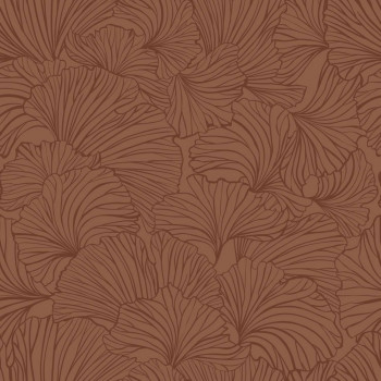 Vliesová tapeta na stenu, listy, hnedá, 139617, Bloom, Esta Home