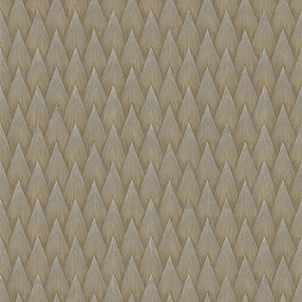 Geometrická tapeta, hnedo-zlatá, 23202-5, Omega, AdaWall