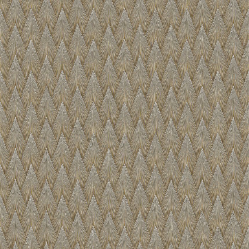 Geometrická tapeta, hnedo-zlatá, 23202-5, Omega, AdaWall