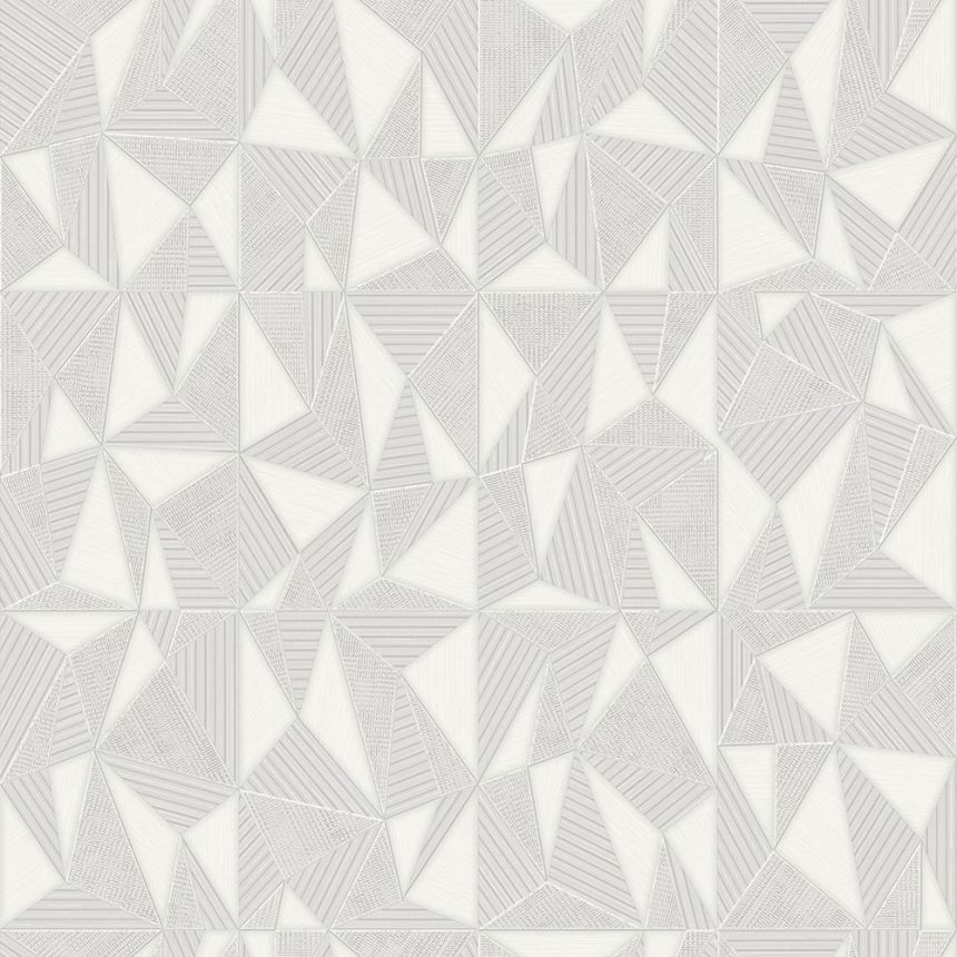 Geometrická tapeta, krémovo-sivá, 23204-1, Omega, AdaWall