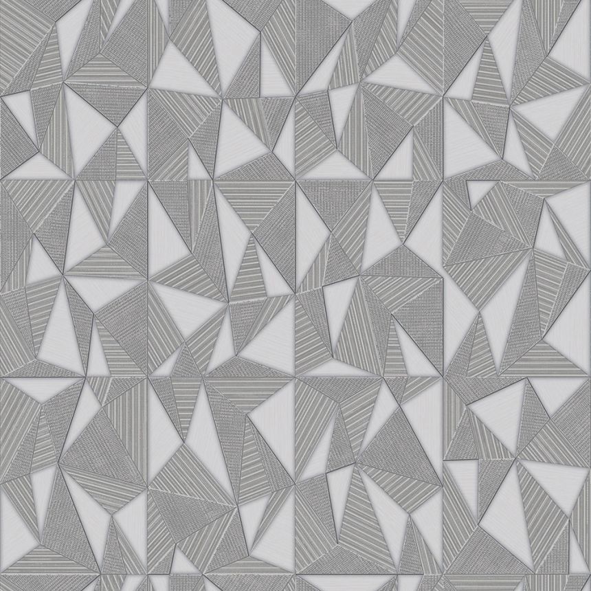Geometrická tapeta, sivá, 23204-3, Omega, AdaWall