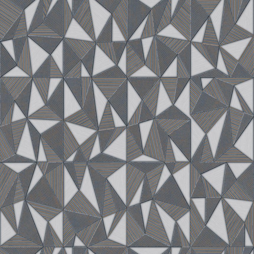 Geometrická tapeta, sivá, 23204-5, Omega, AdaWall