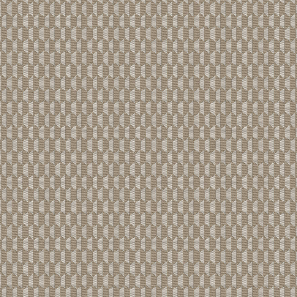 Geometrická tapeta, hnedá, imitácia látky, 23208-5, Omega, AdaWall