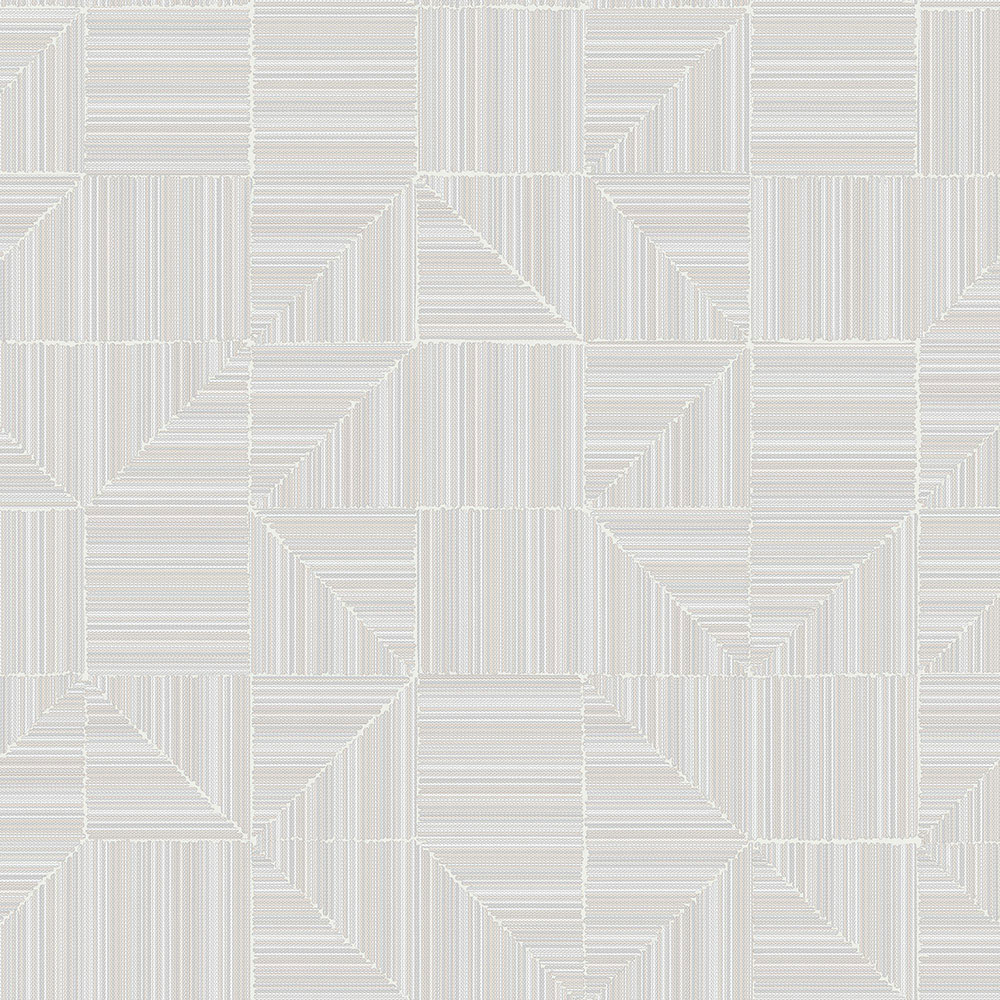 Geometrická tapeta, biela, imitácia látky, 23209-1, Omega, AdaWall