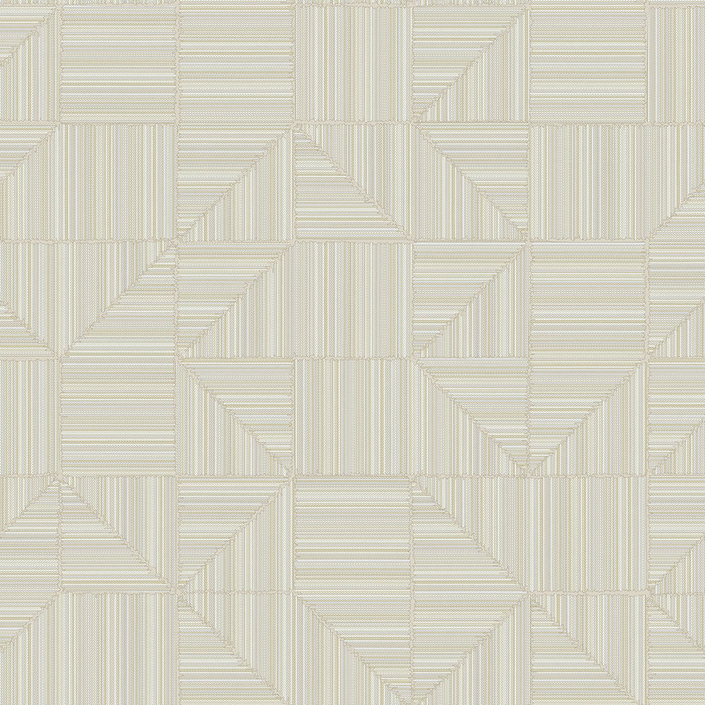 Geometrická tapeta, krémová, imitácia látky, 23209-2, Omega, AdaWall