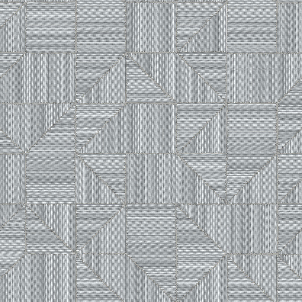 Geometrická tapeta, sivá, imitácia látky, 23209-5, Omega, AdaWall