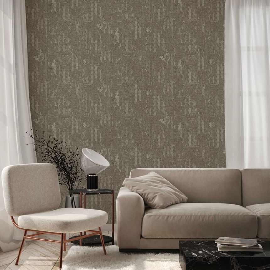 Tapeta, sivo-hnedá, textúra látky, 23212-5, Omega, AdaWall