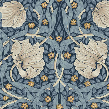 Vliesová tapeta na stenu, modrá, kvety, 124241, William Morris At Home