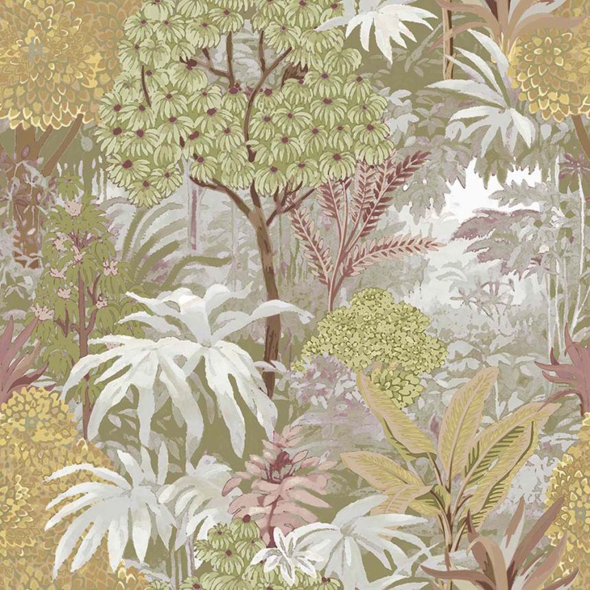 Vliesová tapeta na stenu, zelená, listy, 15501, Botany House, Cristiana Masi by Parato