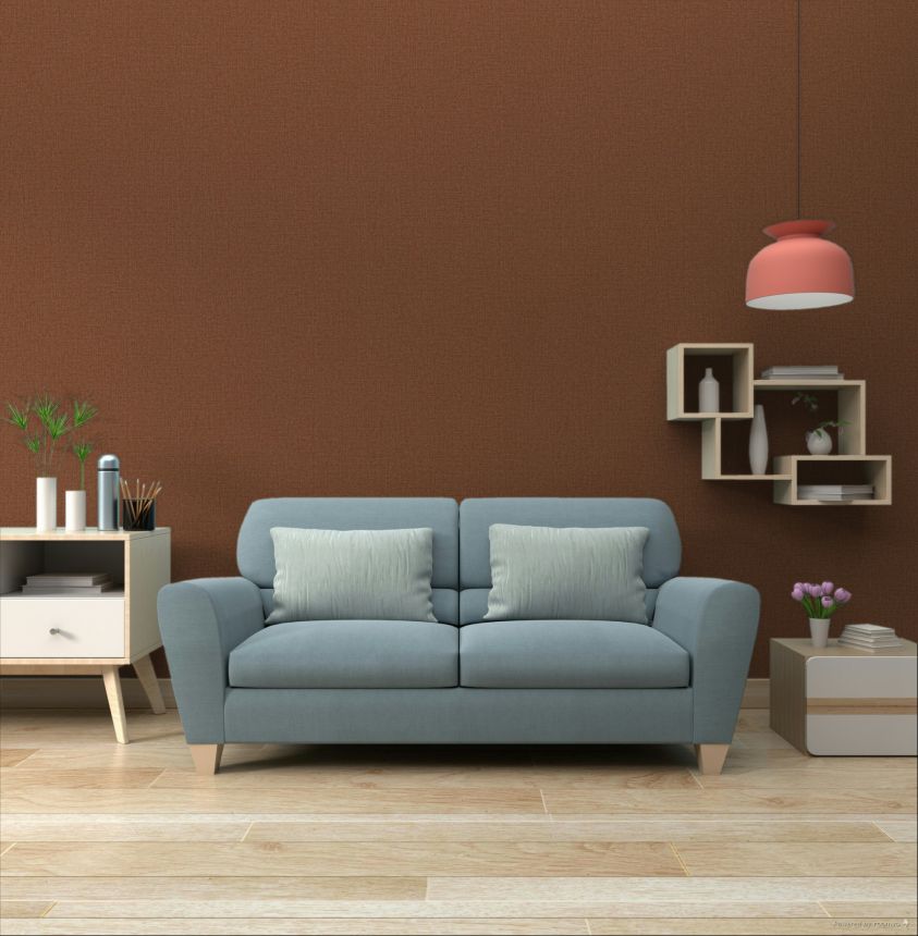 Vliesová tapeta na stenu, červená, imitácia látky, 340626, Linen Look, Eijffinger