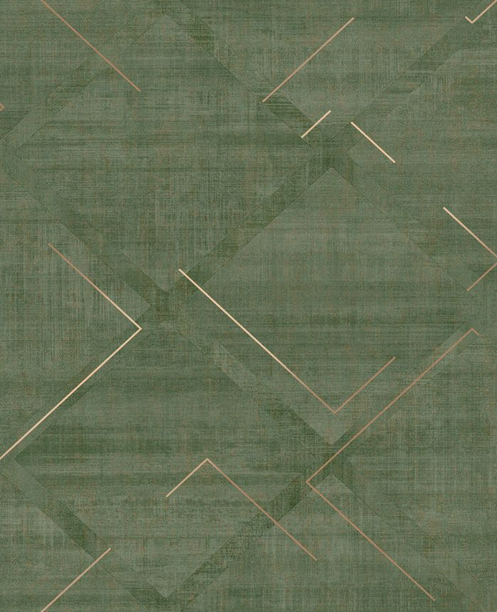 Geometrická vliesová tapeta na stenu, zelená, 124126, Element, Graham Brown Premium