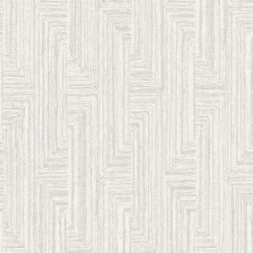 Geometrická vliesová tapeta na stenu, bielo-sivá, SA524011, Santa Fe, Design ID