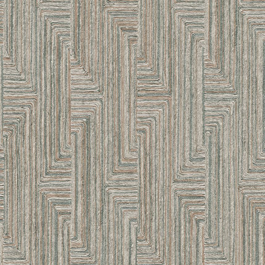 Geometrická vliesová tapeta na stenu, modro-sivá, SA524014, Santa Fe, Design ID