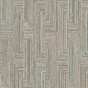 Geometrická vliesová tapeta na stenu, modro-sivá, SA524014, Santa Fe, Design ID