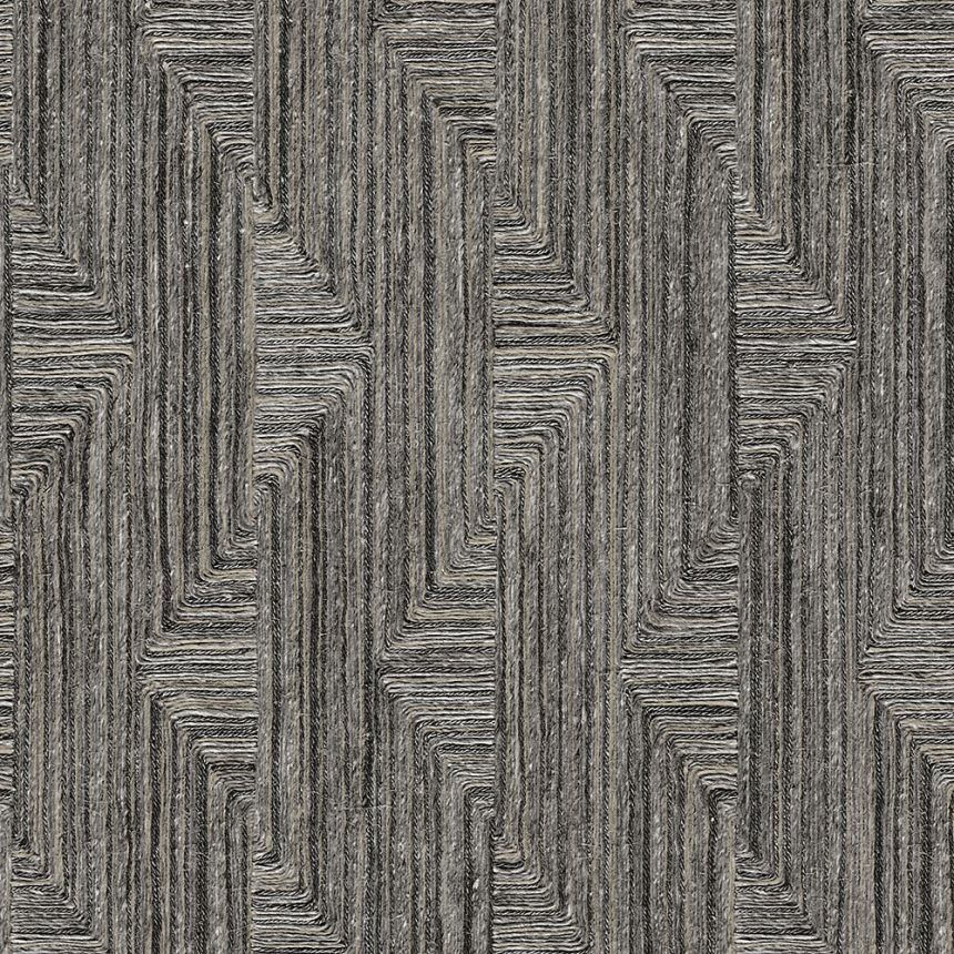 Geometrická vliesová tapeta na stenu, čierno-sivá, SA524017, Santa Fe, Design ID