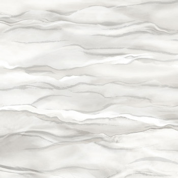 Vliesová tapeta na stenu, bielo-sivá, vlnky, mramor, SA524041, Santa Fe, Design ID