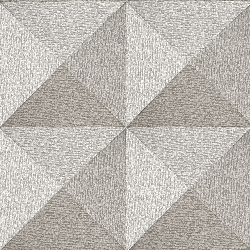Geometrická vliesová tapeta na stenu, sivá, SA524102, Santa Fe, Design ID