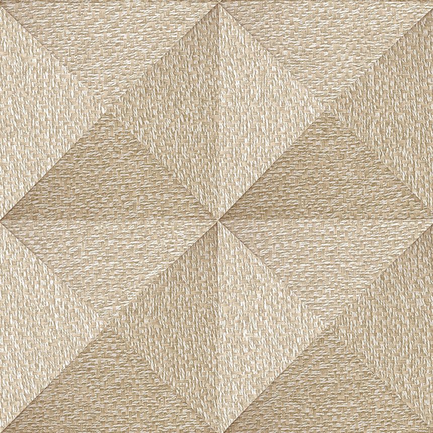 Geometrická vliesová tapeta na stenu, hnedo-béžová, SA524103, Santa Fe, Design ID